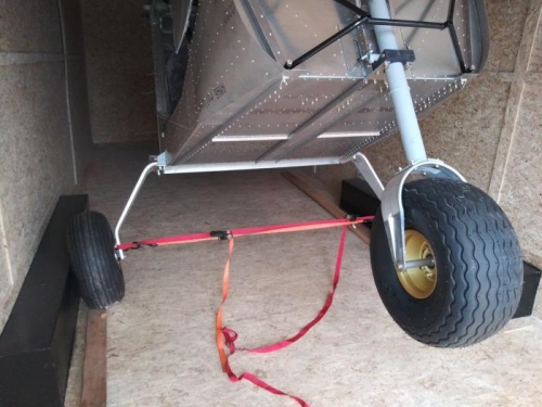 Fusulage in its new home