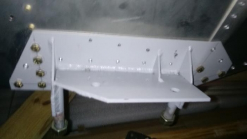 All but one AN bolt installed