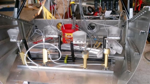 Added adle clamps on hoses and installed carter pins on Castel nuts