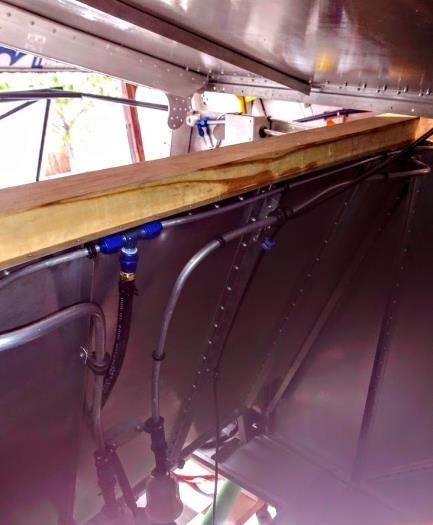 Added adel clamps for fuel and antenna cable