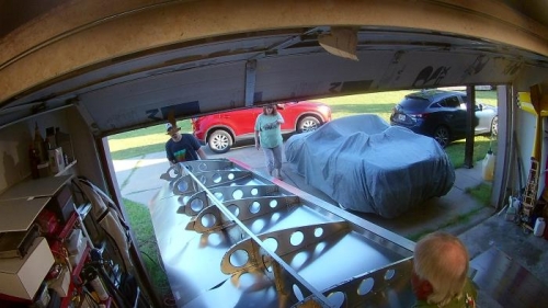 Front and rear skins drilled  for bottom