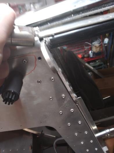 had to remove rivets on