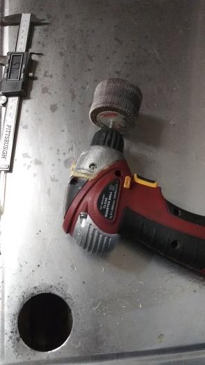 finishing hp hole on topr