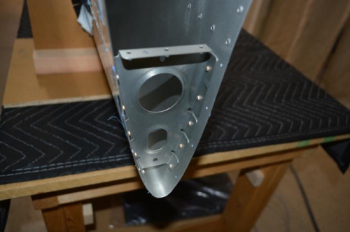 End nose rib riveted to skin (21-145)