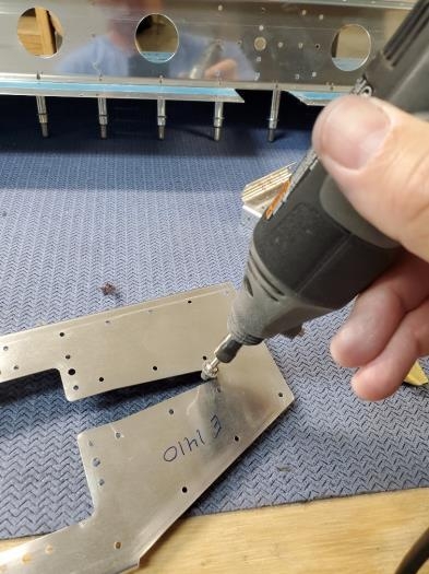 Dremel w/modified 3M pad