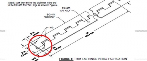 Trim tab hinge drawing pg 9-04