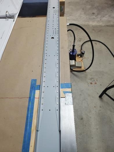 Front spar, caps and doubler