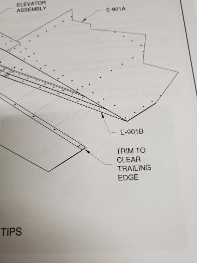 Where tip fairing will be cut later