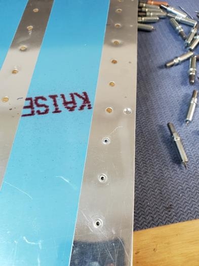 MK Rivets in last 3 holes