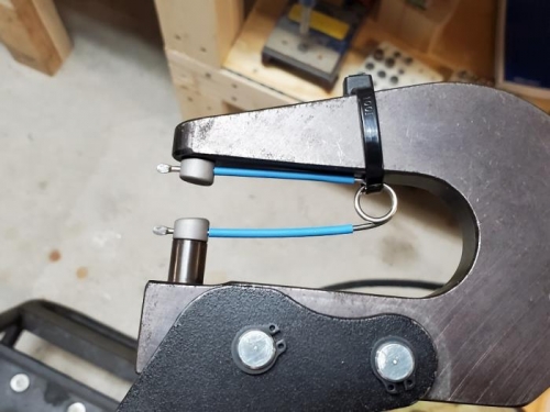 Specialty Die zip tied to sqzr