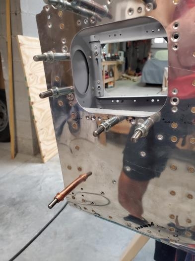 Aft most section rivets