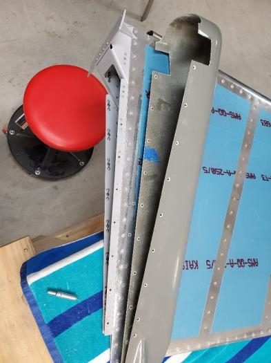 Nutplates installed and fairing countersunk