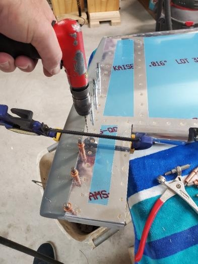 Match drilling rudder top fairing