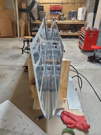 Nose Ribs Clecoed in place