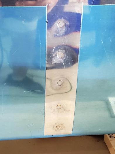 Nose Rib rivets on skin side