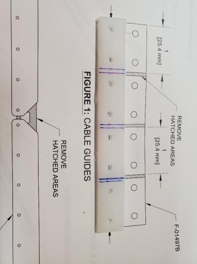 Plastic cable guides
