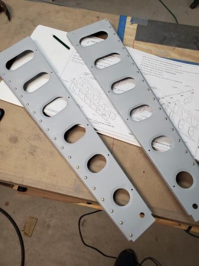 battery angle and bellcrank ribs assembled