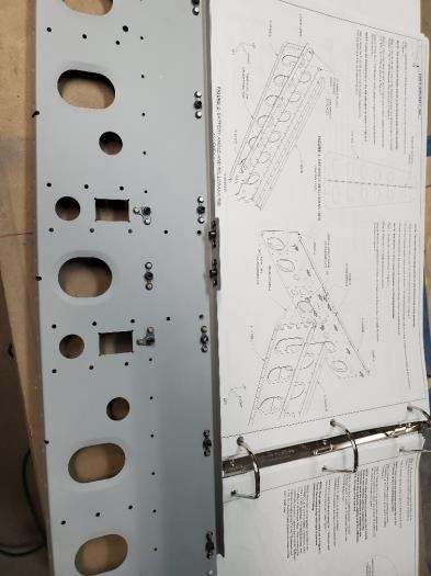Nutplates installed on bulkhead