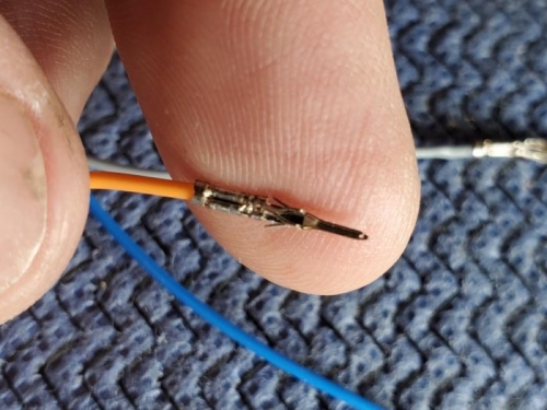 Mini molex close up...won't insert correctly though