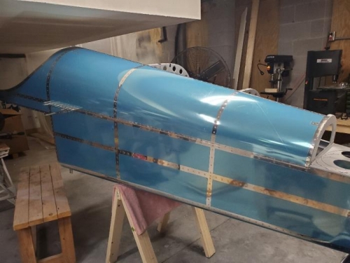 Left side top skin attached