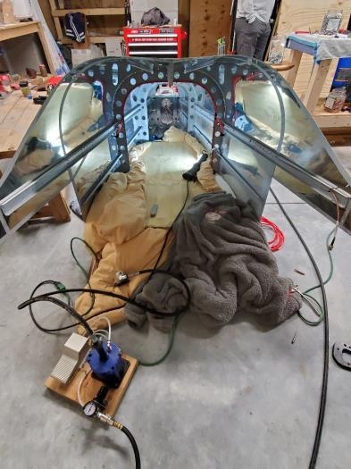 Pillows and blankets to support me inside while bucking