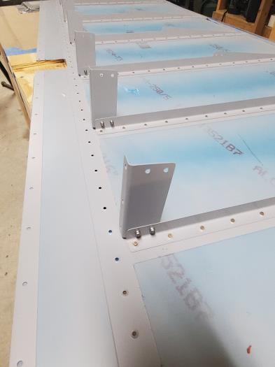 Shear clips attached, LP4-3 rivets