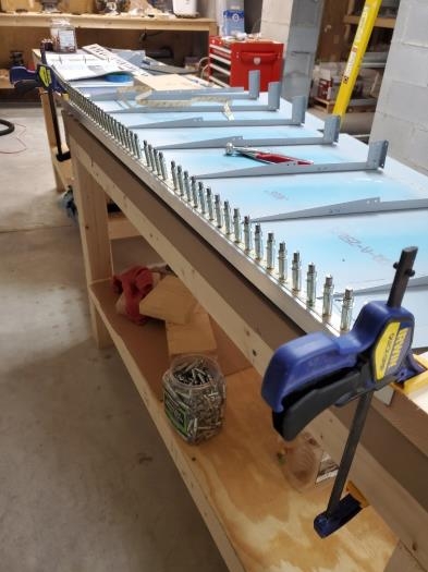 TE clecoed to 90 degree aluminum stock