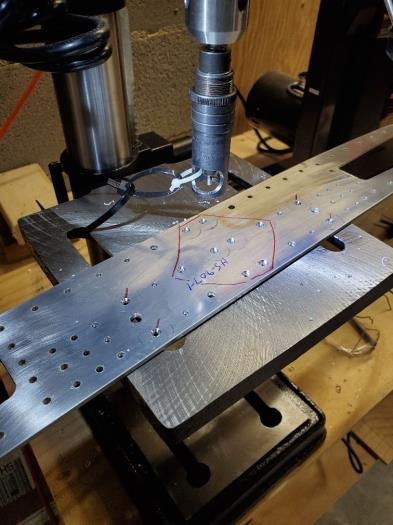 Front spar doubler countersinking