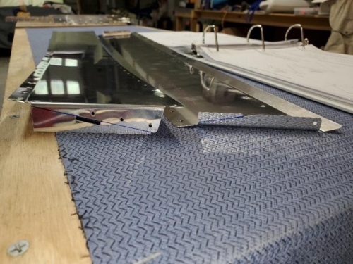 Trim tab cutouts marked