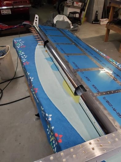 Right elevator rolled and riveted