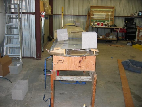 Wing in Jig with blocks and straps