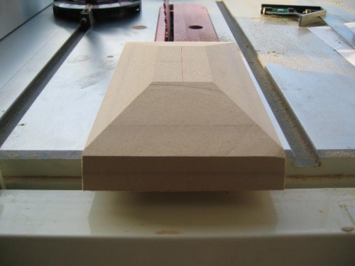 End View of MDF blank