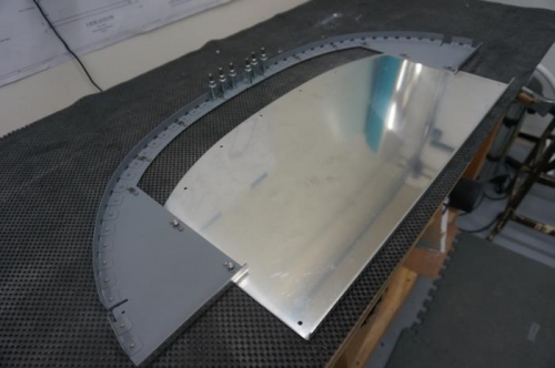 Instrument sub-panels riveted to flange