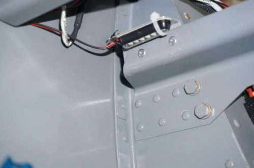 LH console light mounted