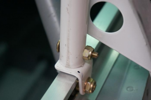 Canopy roller retaining bolt