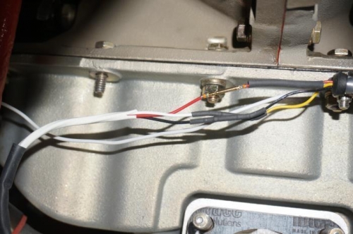 D-sub pins for fuel flow sensor wires