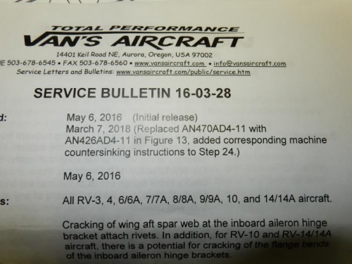 Service Bulletin16-03-28 kit