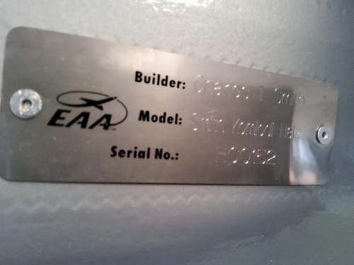 EAA ID Plate