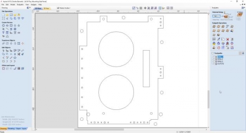 The final design fo rthe ACM mounting tray sidewall for the PFD tray.