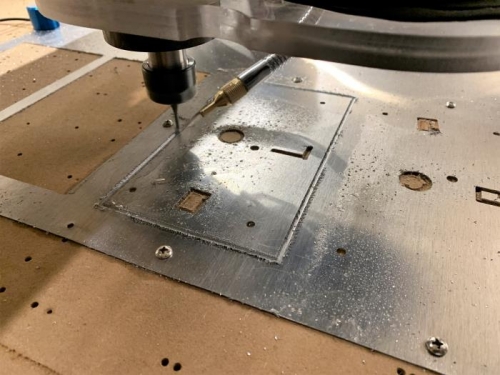 Test plates to check alignment and fit before cutting the finals from the heavier stock.