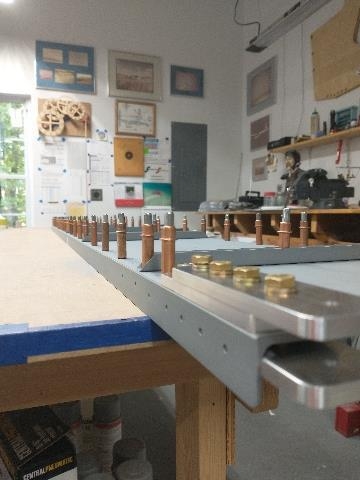 Close up of the mounting plates