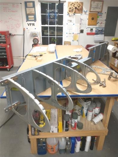 Begin rib installation