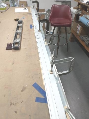 Carefully marking the cut line