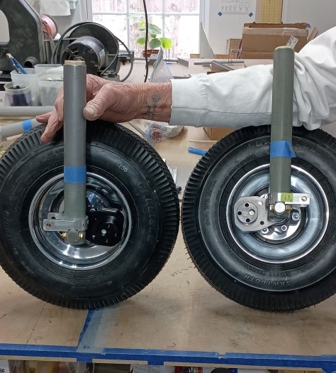 Lower gear with brake assmblys