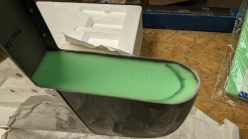 Foam in place in Vert Stab tip