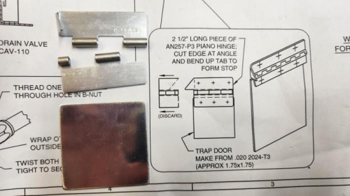 Making the trap door for aerobatic flight