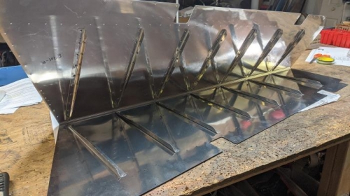 All stiffeners back-riveted