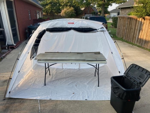 Paint Booth/Tent worked well