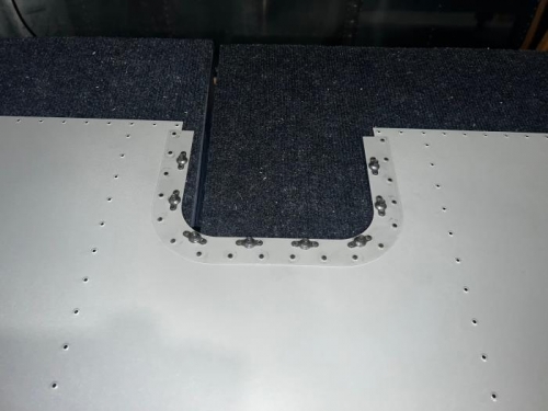 nutplates riveted on access panel