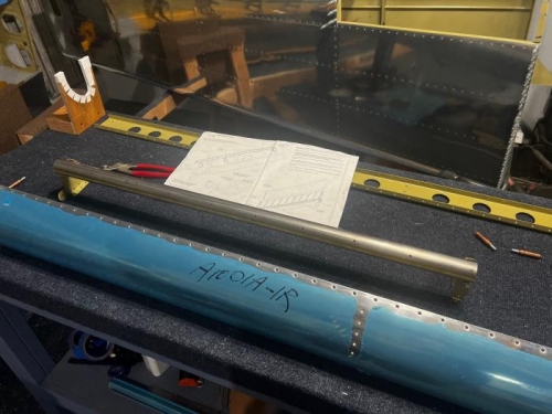 aileron leading edge dimpled prepped for final assemply